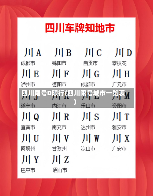 四川尾号D限行(四川限号城市一览表)-第3张图片