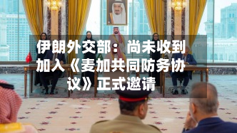 伊朗外交部：尚未收到加入《麦加共同防务协议》正式邀请-第2张图片