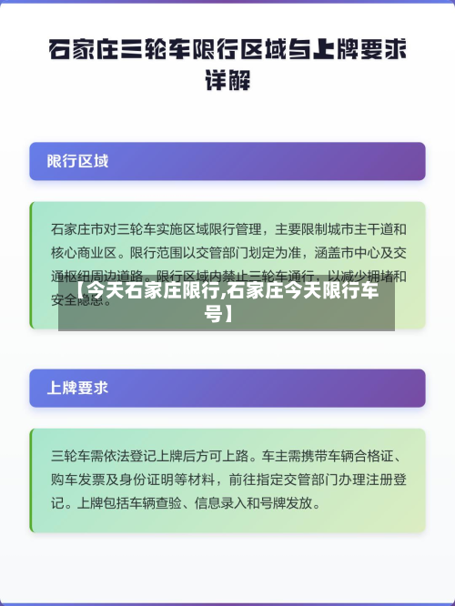 【今天石家庄限行,石家庄今天限行车号】-第3张图片
