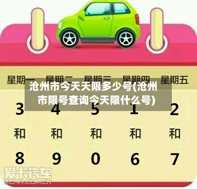 沧州市今天天限多少号(沧州市限号查询今天限什么号)-第2张图片