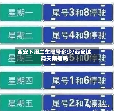 西安下周二车限号多少/西安这两天限号吗-第2张图片