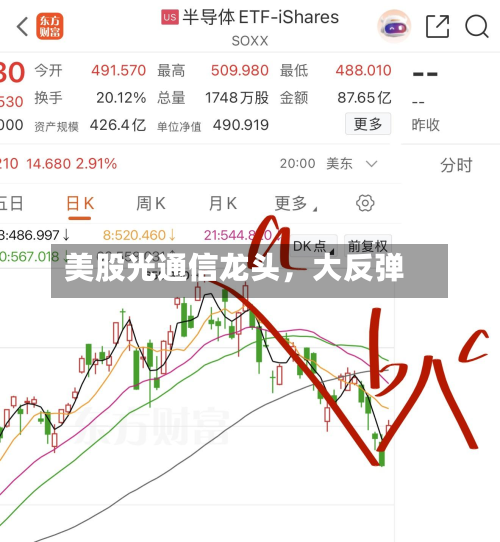 美股光通信龙头，大反弹