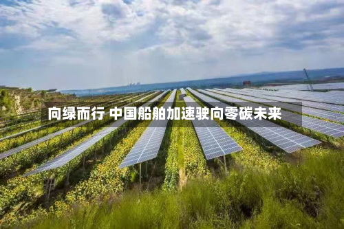 向绿而行 中国船舶加速驶向零碳未来