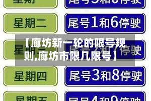 【廊坊新一轮的限号规则,廊坊市限几限号】