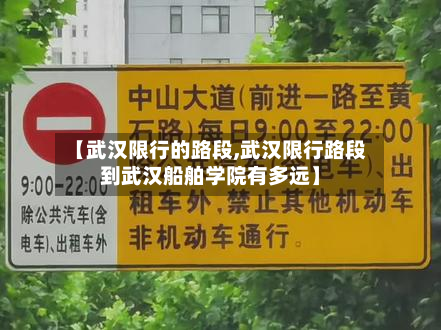 【武汉限行的路段,武汉限行路段到武汉船舶学院有多远】-第2张图片