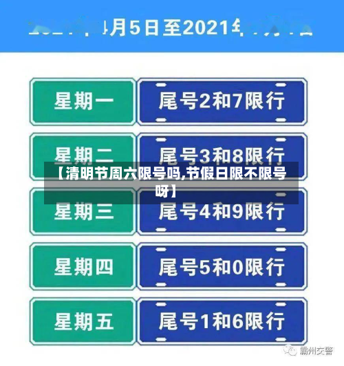 【清明节周六限号吗,节假日限不限号呀】