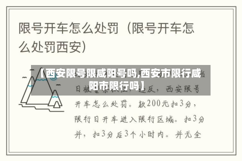 【西安限号限咸阳号吗,西安市限行咸阳市限行吗】