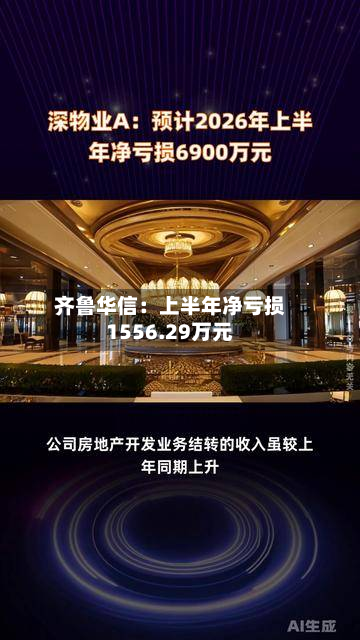 齐鲁华信：上半年净亏损1556.29万元