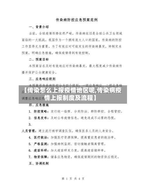 【传染怎么上报疫情地区呢,传染病疫情上报制度及流程】-第2张图片