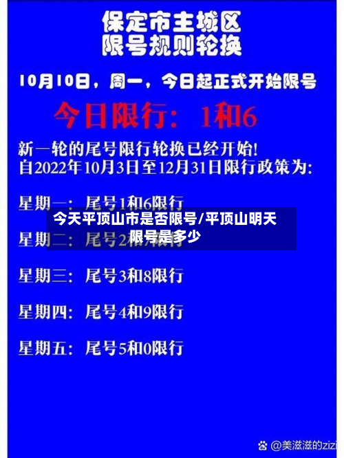 今天平顶山市是否限号/平顶山明天限号是多少-第2张图片