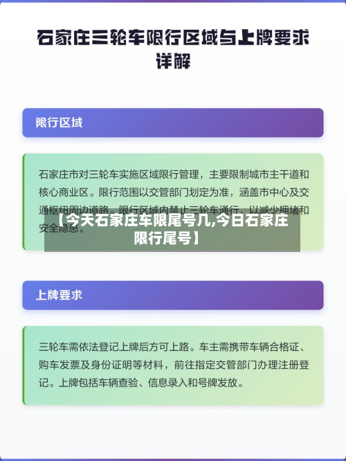 【今天石家庄车限尾号几,今日石家庄限行尾号】
