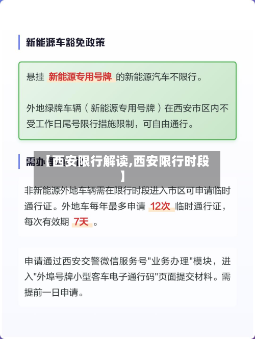【西安限行解读,西安限行时段】-第3张图片