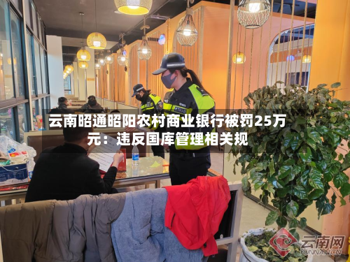 云南昭通昭阳农村商业银行被罚25万元:违反国库管理相关规-第2张图片