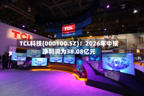 TCL科技(000100.SZ)：2026年中报净利润为38.08亿元-第3张图片