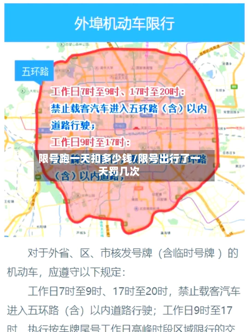 限号跑一天扣多少钱/限号出行了一天罚几次-第3张图片