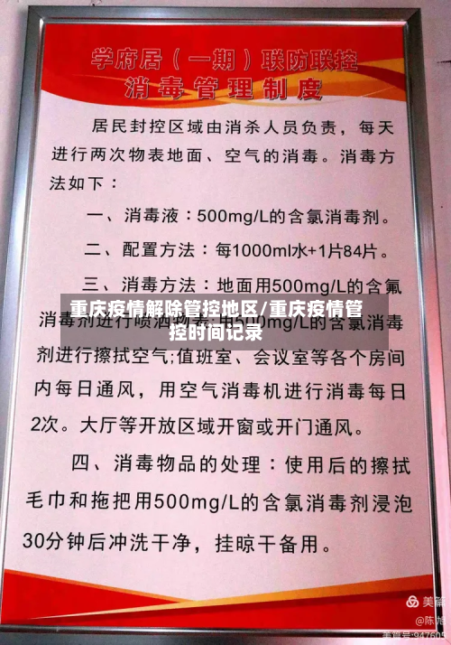 重庆疫情解除管控地区/重庆疫情管控时间记录
