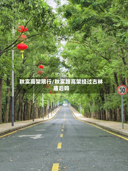秋实高架限行/秋实路高架经过古林庙后吗-第2张图片