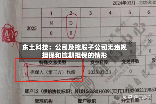 东土科技：公司及控股子公司无违规担保和逾期担保的情形-第1张图片
