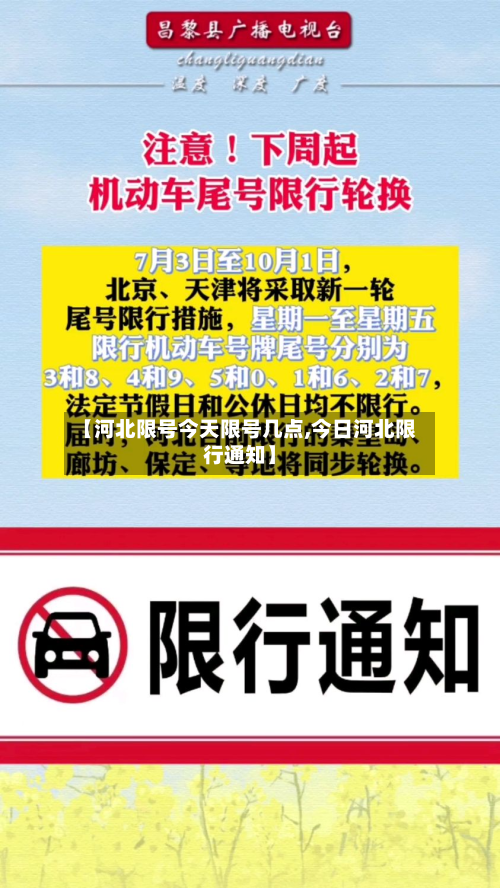 【河北限号今天限号几点,今日河北限行通知】