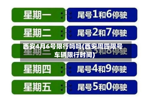 西安4月6号限行吗吗(西安周四限号车辆限行时间)