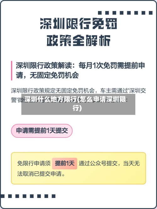 深圳什么地方限行(怎么申请深圳限行)-第2张图片