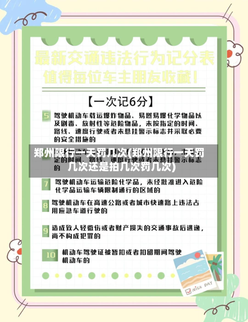 郑州限行一天罚几次(郑州限行一天罚几次还是拍几次罚几次)-第1张图片