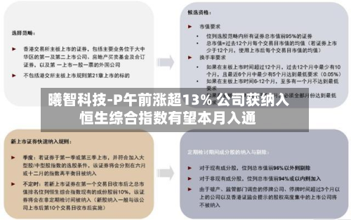 曦智科技-P午前涨超13% 公司获纳入恒生综合指数有望本月入通-第1张图片