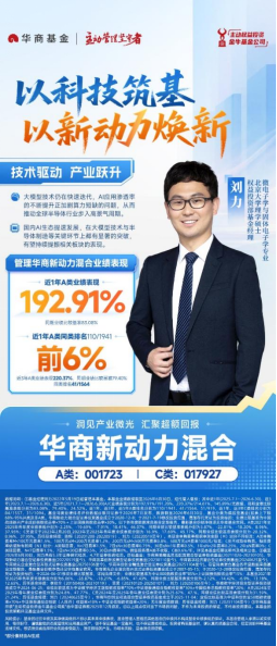 刘力坚持长期主义 深耕产业升级方向 华商新动力混合A近3年涨幅超220%